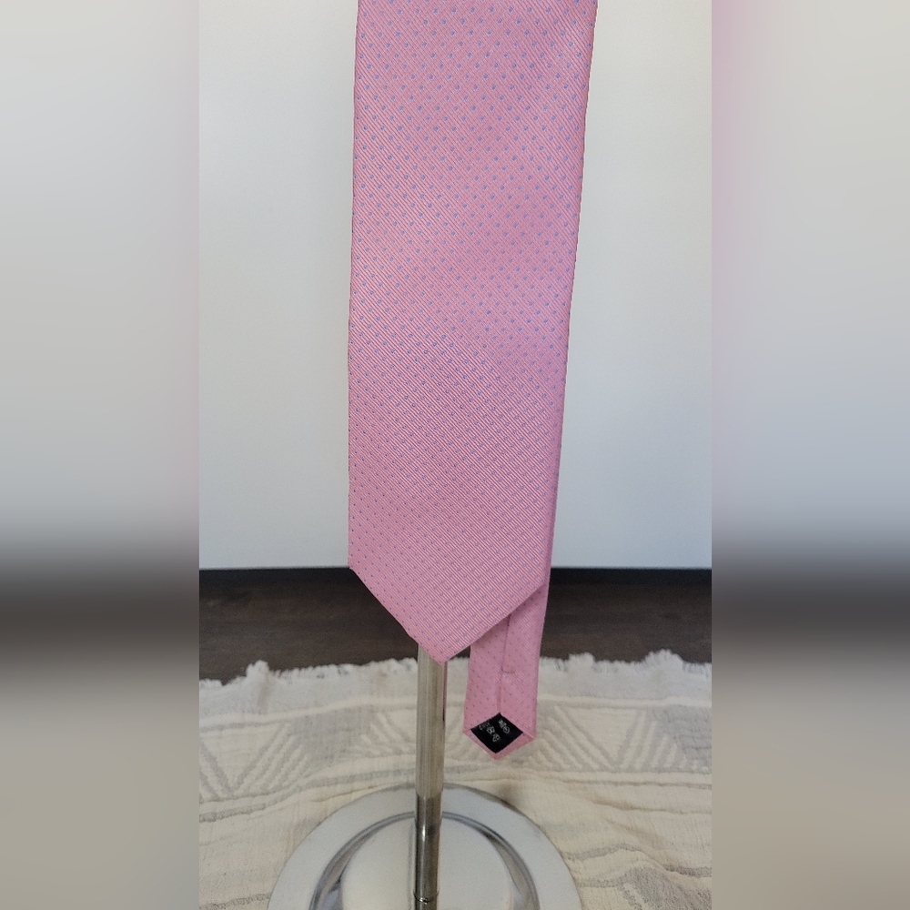 Pink and‎ Blue Polka Dot Tie